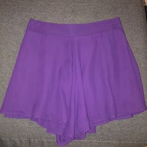 Adrienne purple shorts
